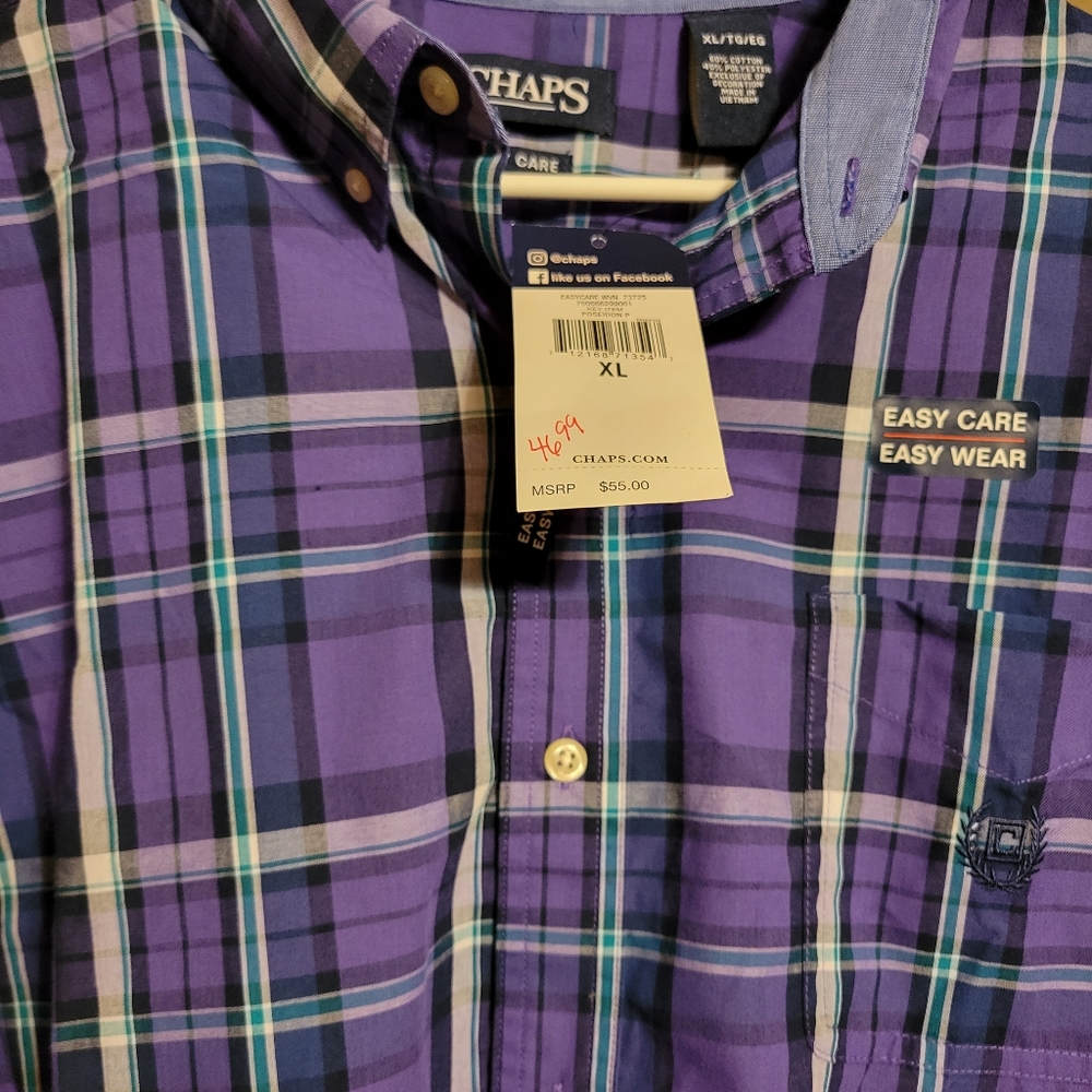 SOLD! Chaps Ralph Lauren Men's New with tags long sleeve shirt